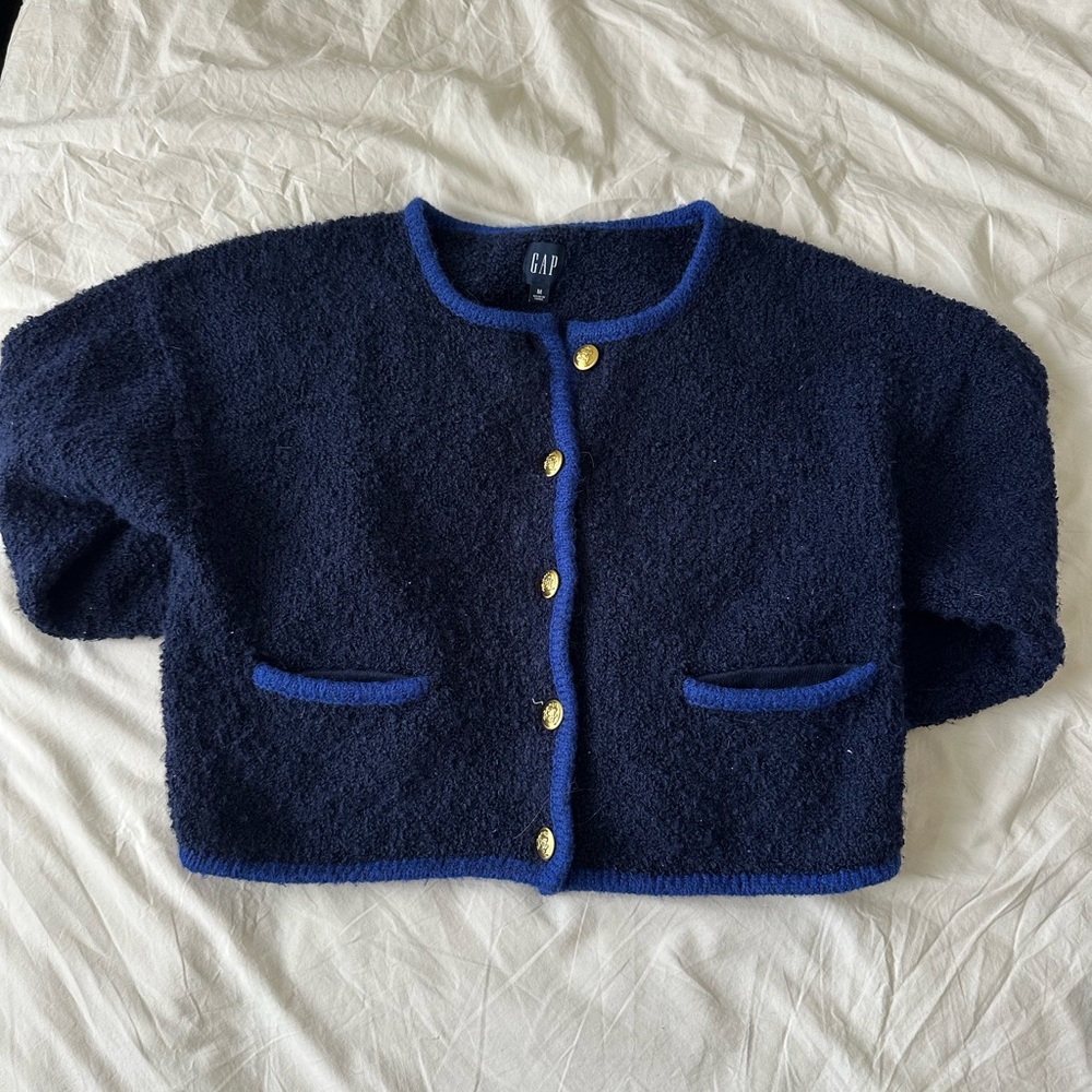 GAP Blue Button Down Cardigan
